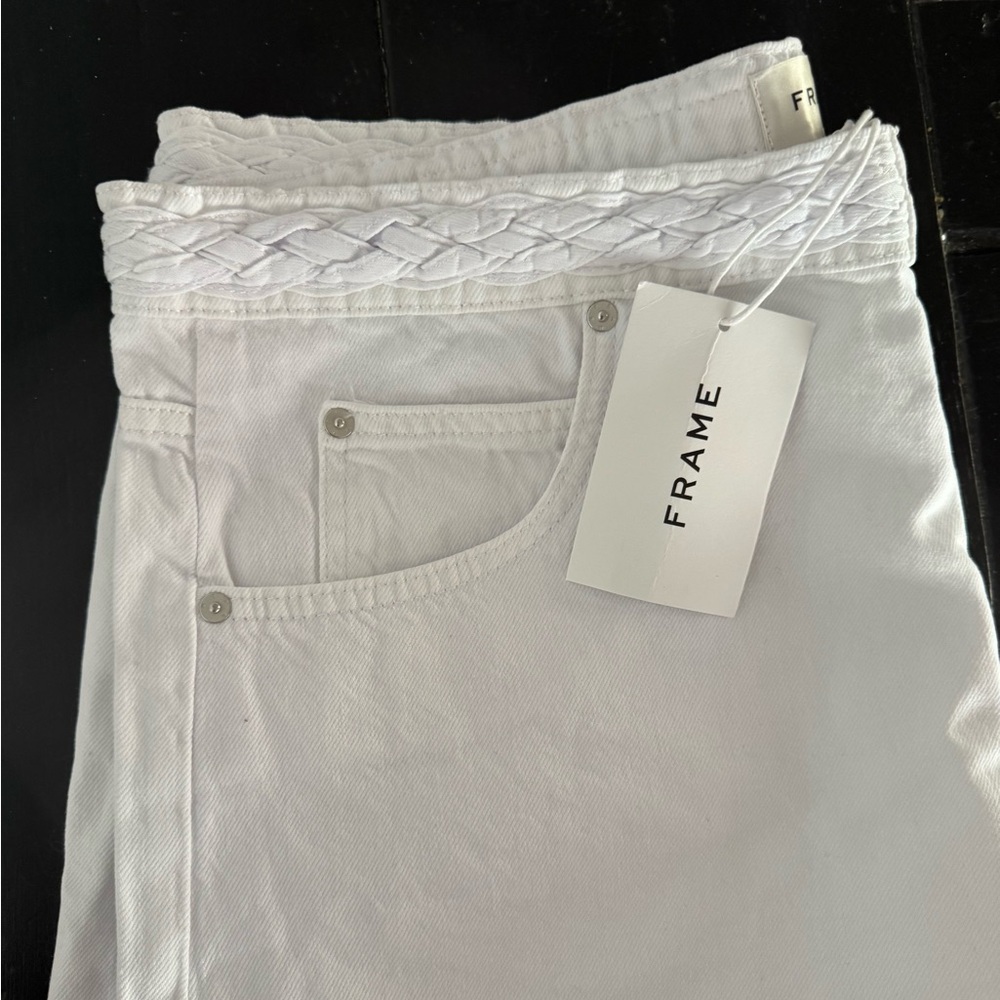 Frame White Denim shorts